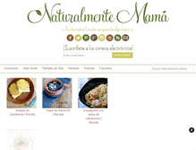 Tablet Screenshot of naturalmentemama.com